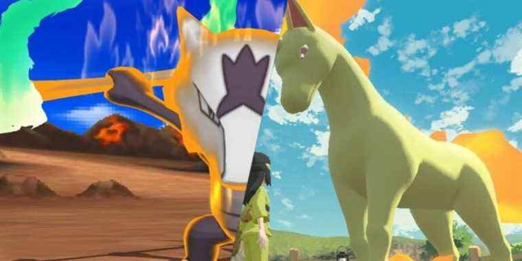 pokemon legends arceus pokemon sun and moon pokemon gen 9 scarlet and violet gimmick alpha pokemon noble pokemon totem pokemon similarities