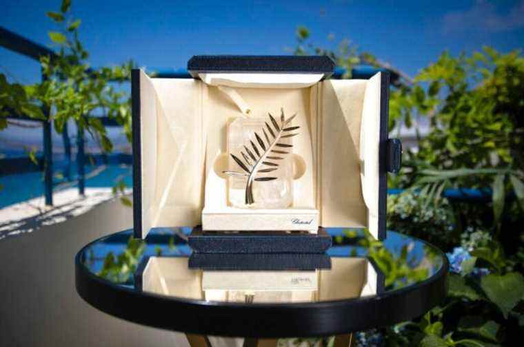 The Palme d'Or is displayed prior to the 74th international film festival, Cannes, southern France, July 5, 2021. The Cannes film festival runs from July 6 - July 17, 2021. (Photo by Vianney Le Caer/Invision/AP)