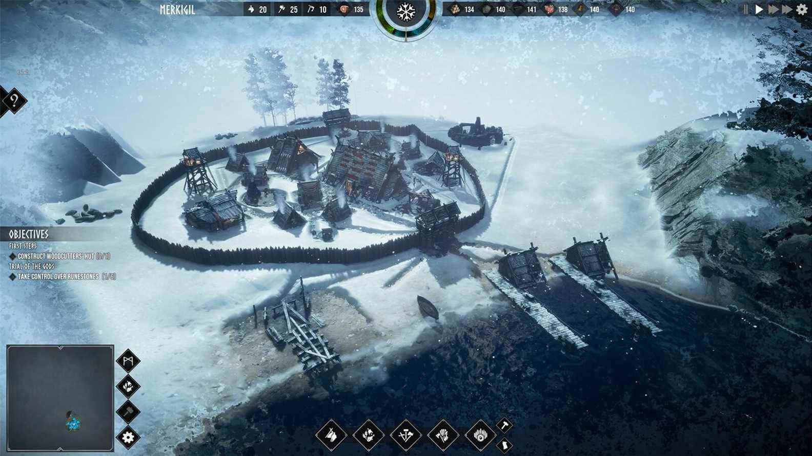 Si vous avez besoin de plus de norrois, Frozenheim est un constructeur de villes viking RTS

