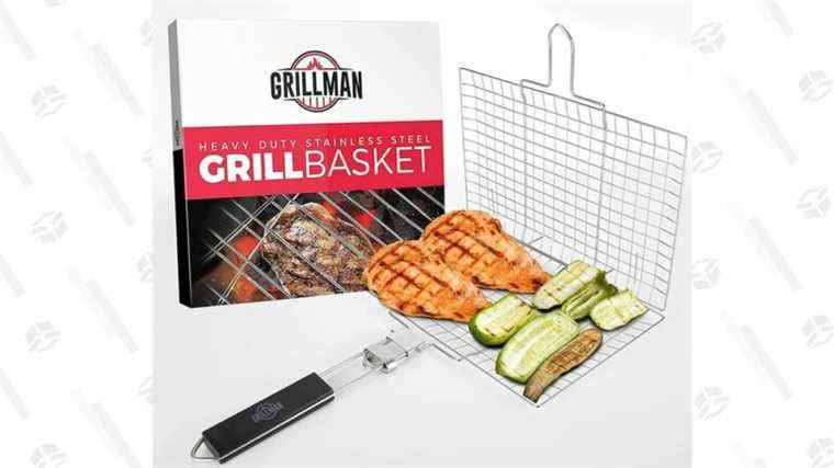 Soyez l’envie de tous les papas de cuisine avec ce panier de gril en acier inoxydable robuste Grillman à 15 $