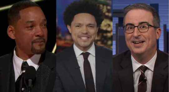 Trevor Noah de The Daily Show a eu un point de vue sur l'interdiction des Oscars de Will Smith (et cela a à voir avec le fait que John Oliver l'a battu lors de remises de prix année après année)