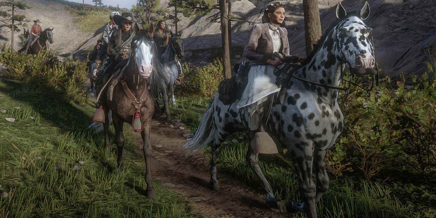 red dead redemption 2 online female characters horses