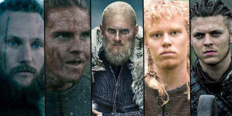 Ubbe, Hvitserk, Bjorn, Sigurd, and Ivar