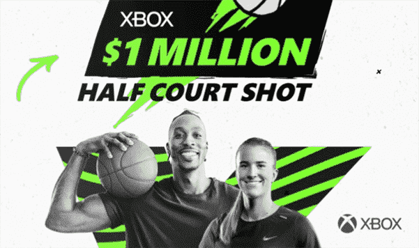 Xbox vous donne une chance de gagner 1 million de dollars grâce à un tir sur demi-terrain au match WNBA
