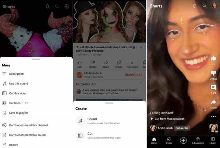 YouTube donne aux créateurs de Shorts la possibilité de remixer la plupart des vidéos