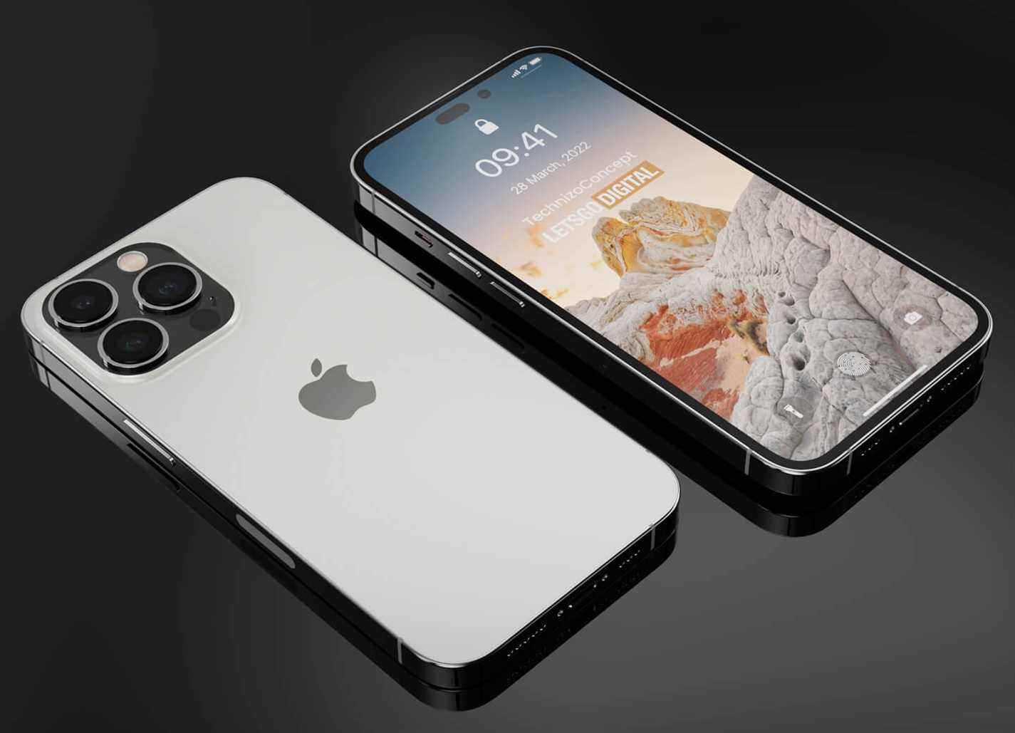 Rendu du concept iPhone 14 Pro