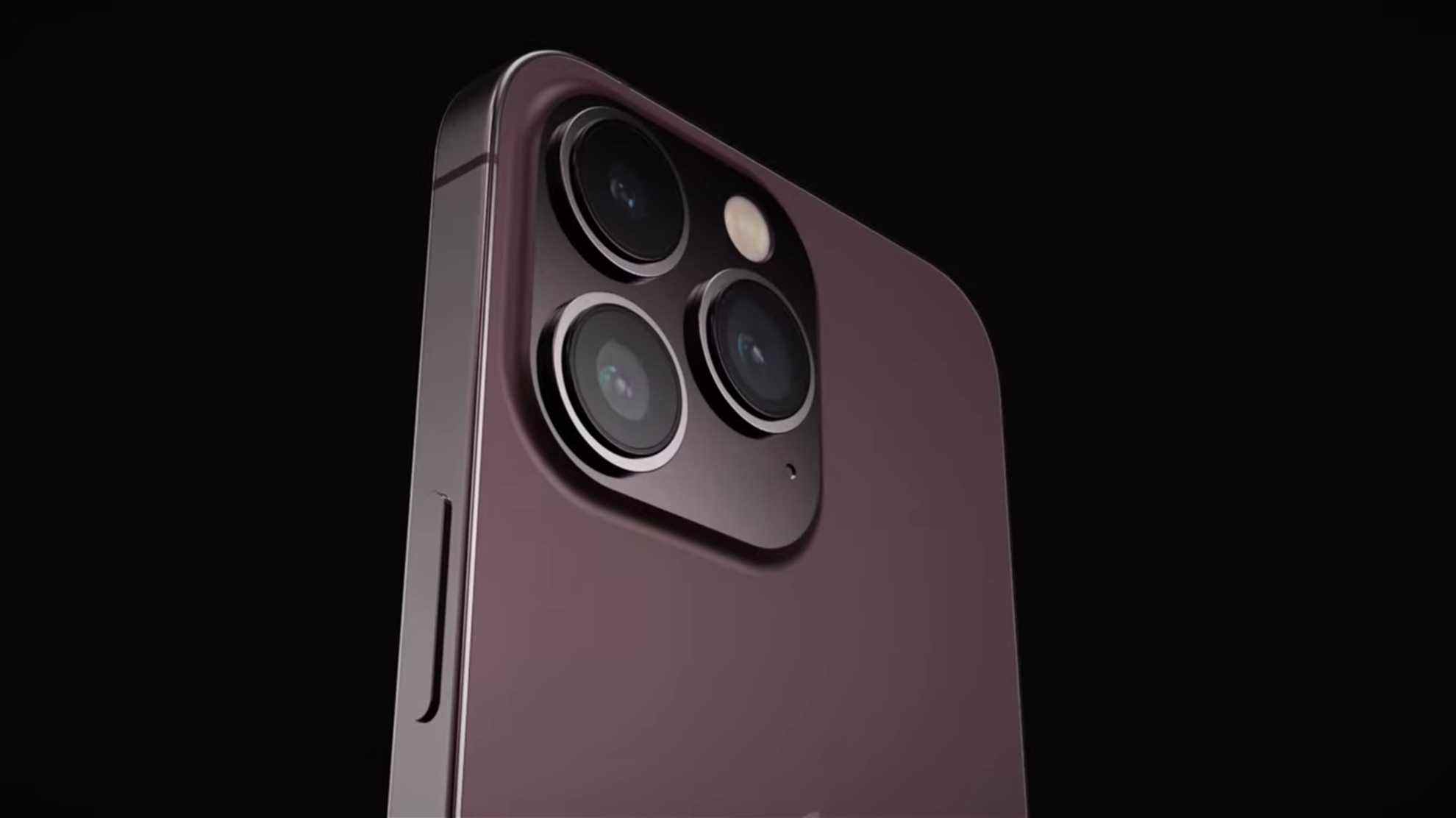 Rendu du concept iPhone 14 Pro