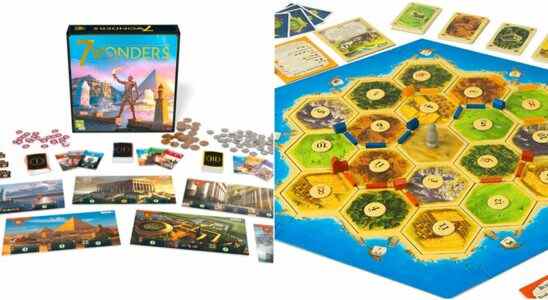 (Left) 7 Wonders (Right) Catan