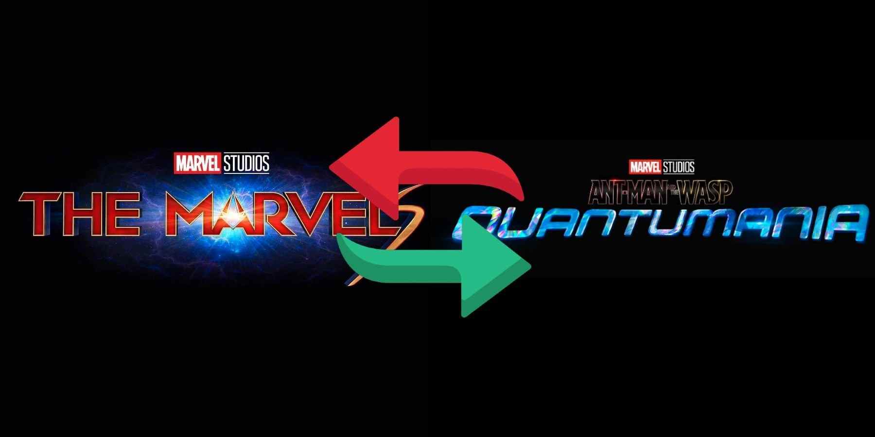 Ant-Man and the Wasp: Quantumania Captain Marvel The Marvels switch