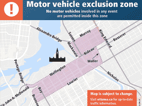 La police d'Ottawa a publié une carte pour un 