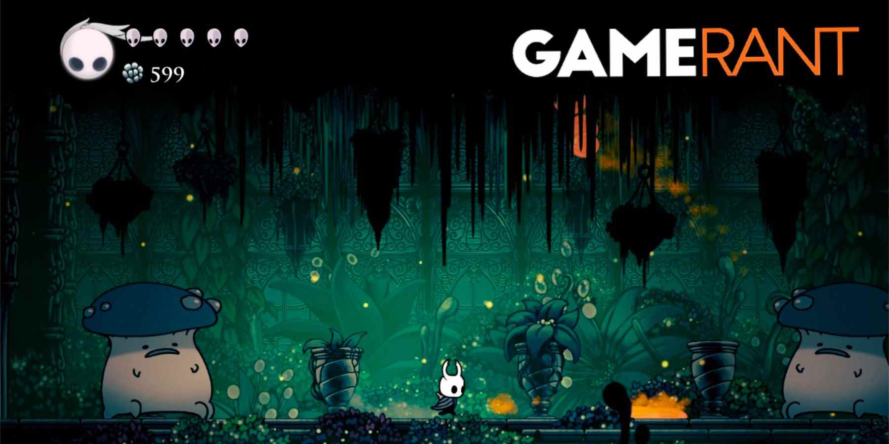 Mini-boss de Hollow Knight Shrumal Ogres dans Fungal Wastes