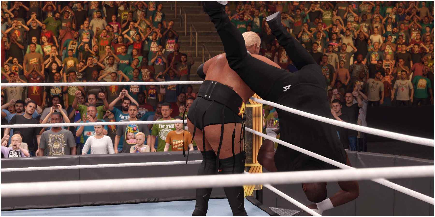 WWE 2K22 Rikishi cordes à linge Omas à l'extérieur