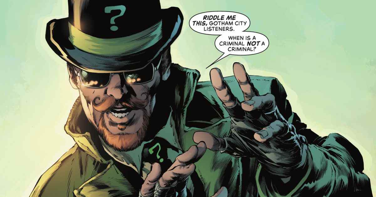 Le nouveau costume du Riddler est le meilleur et le pire à ce jour pour les bandes dessinées de Batman
