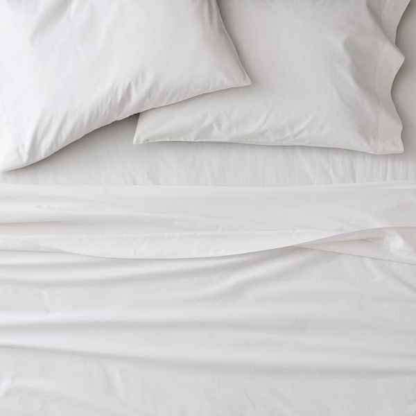 Parure de lit en percale de coton bio lavé West Elm