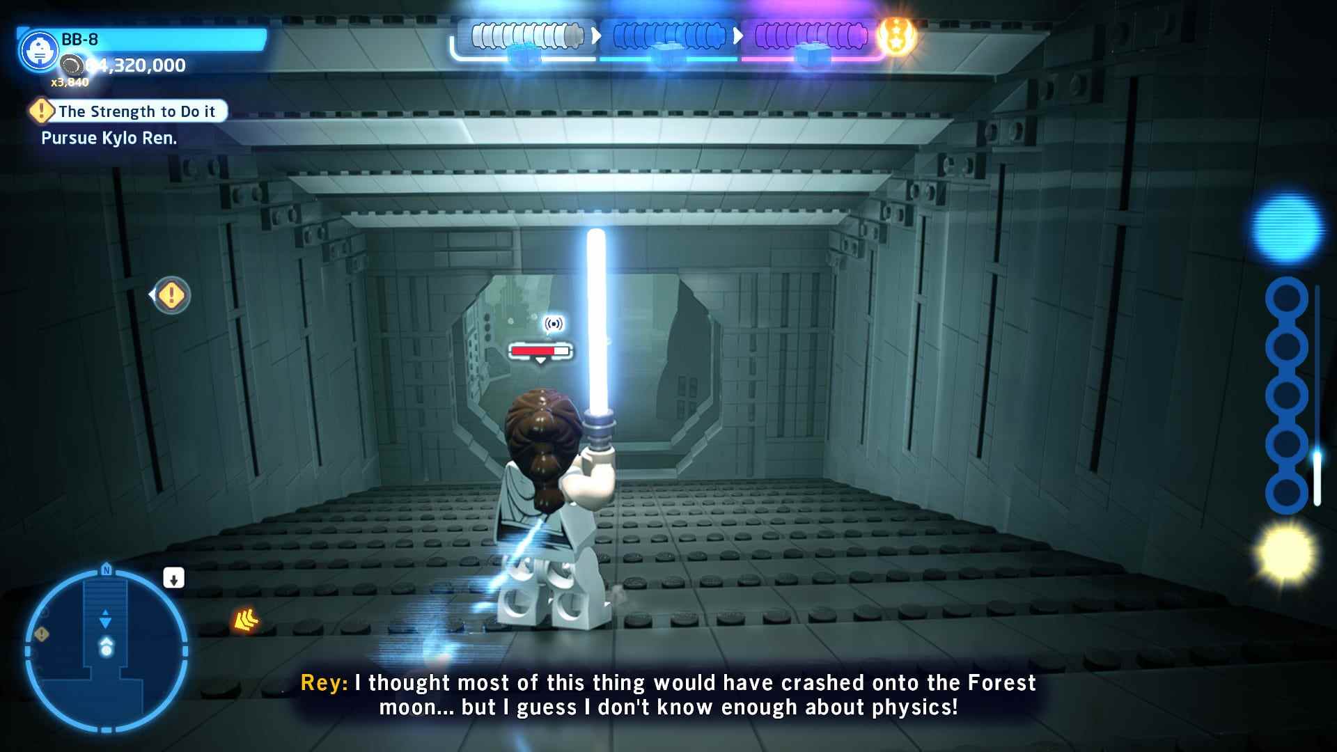 Lego Star Wars: The Skywalker Saga The Rise of Skywalker Death Star physique destruction Rey