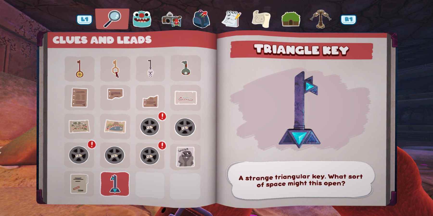 bugsnax triangle key