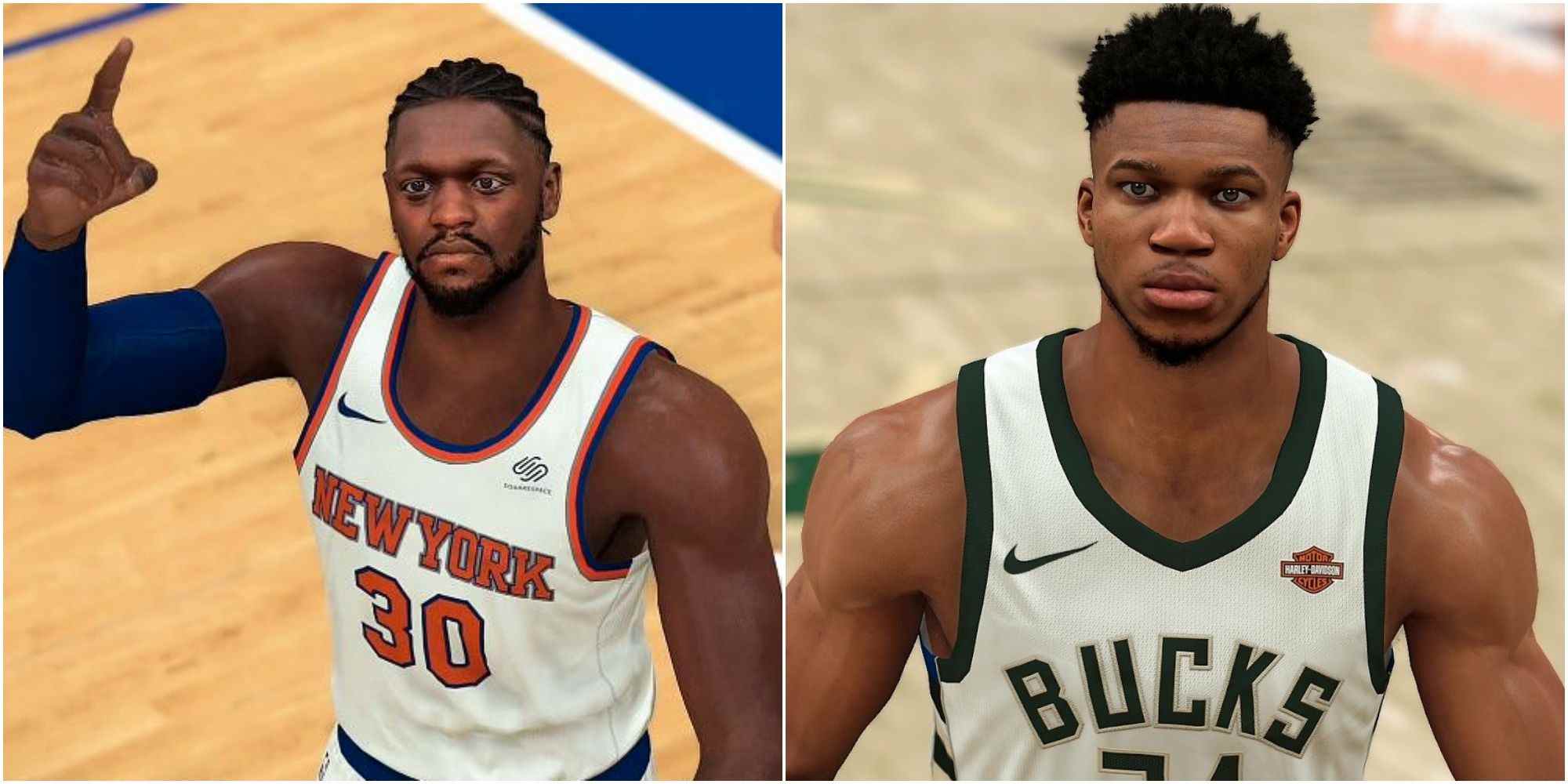 NBA 2K22 Best Teams To Play For With A Shooting Guard Collage Knicks And Bucks