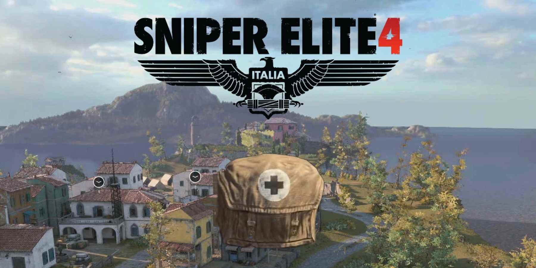 sniper elite 4 logo and medkit