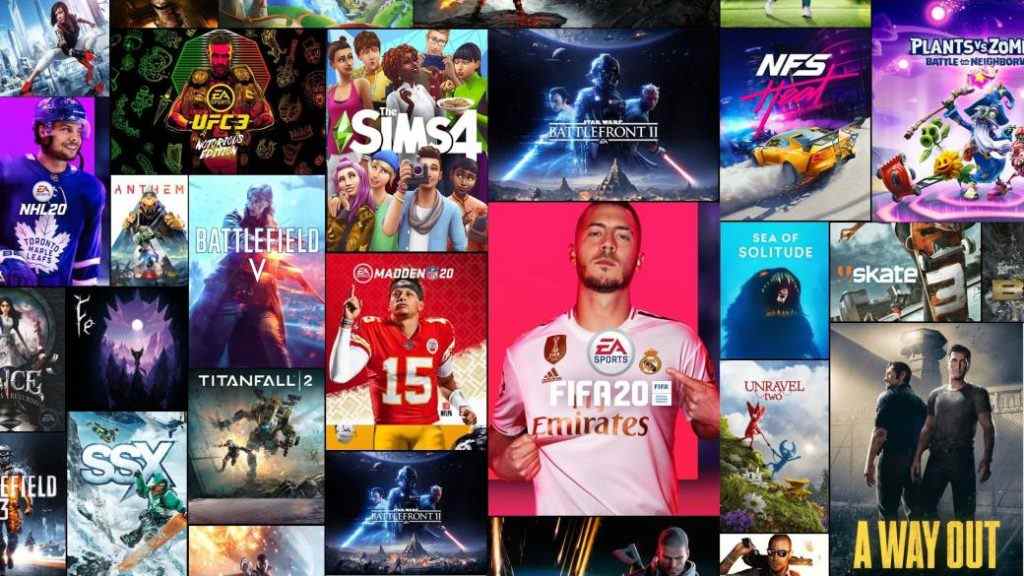 Exemples de jeux inclus dans le service d'abonnement EA Play