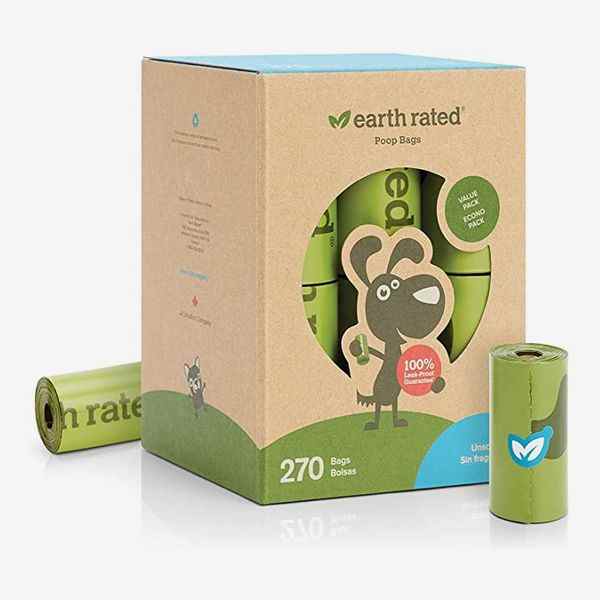 Sacs à crottes de chien non parfumés Earth Rated (270 pièces)