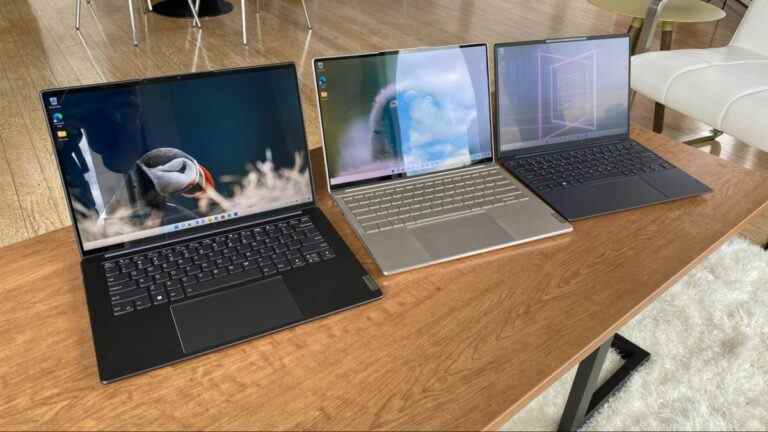 Les nouveaux ordinateurs portables «slim» de Lenovo sont en verre et en carbone