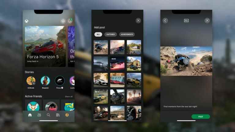 L'application mobile Xbox fait peau neuve à la manière d'Instagram avec un nouveau mode d'histoires
