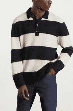 Everlane Pull de rugby en laine stretch pour homme