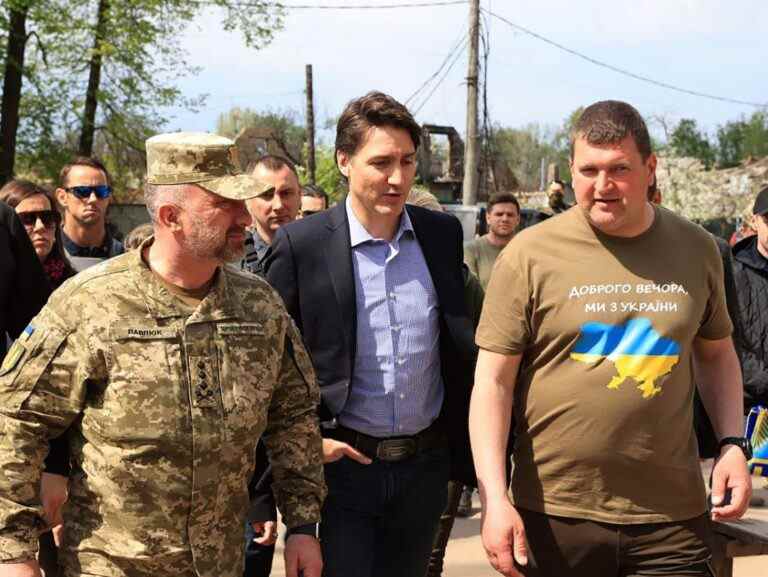 Justin Trudeau en visite surprise en Ukraine