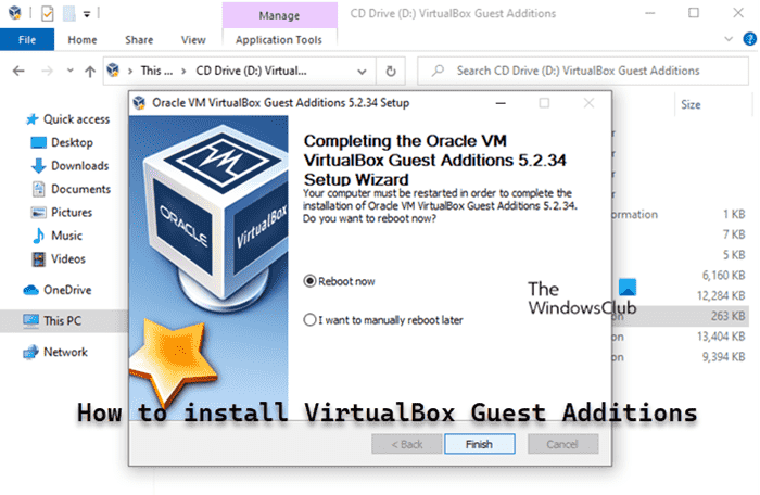 Comment installer les suppléments invité de VirtualBox sur Windows 11/10