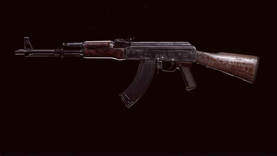 L'AK-47 de la guerre froide dans le menu d'aperçu de Call of Duty: Warzone