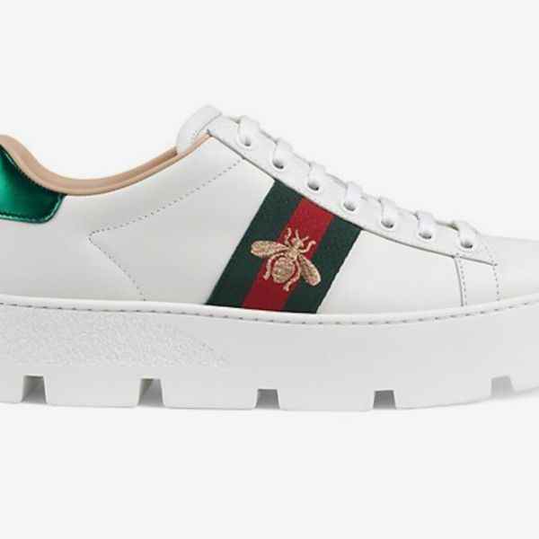 Baskets Gucci New Ace Platform Bee