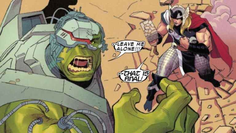  Hulk contre.  Premières impressions de Thor: Banner of War Alpha #1 : "Comprend ce qui a toujours rendu ces personnages amusants"
