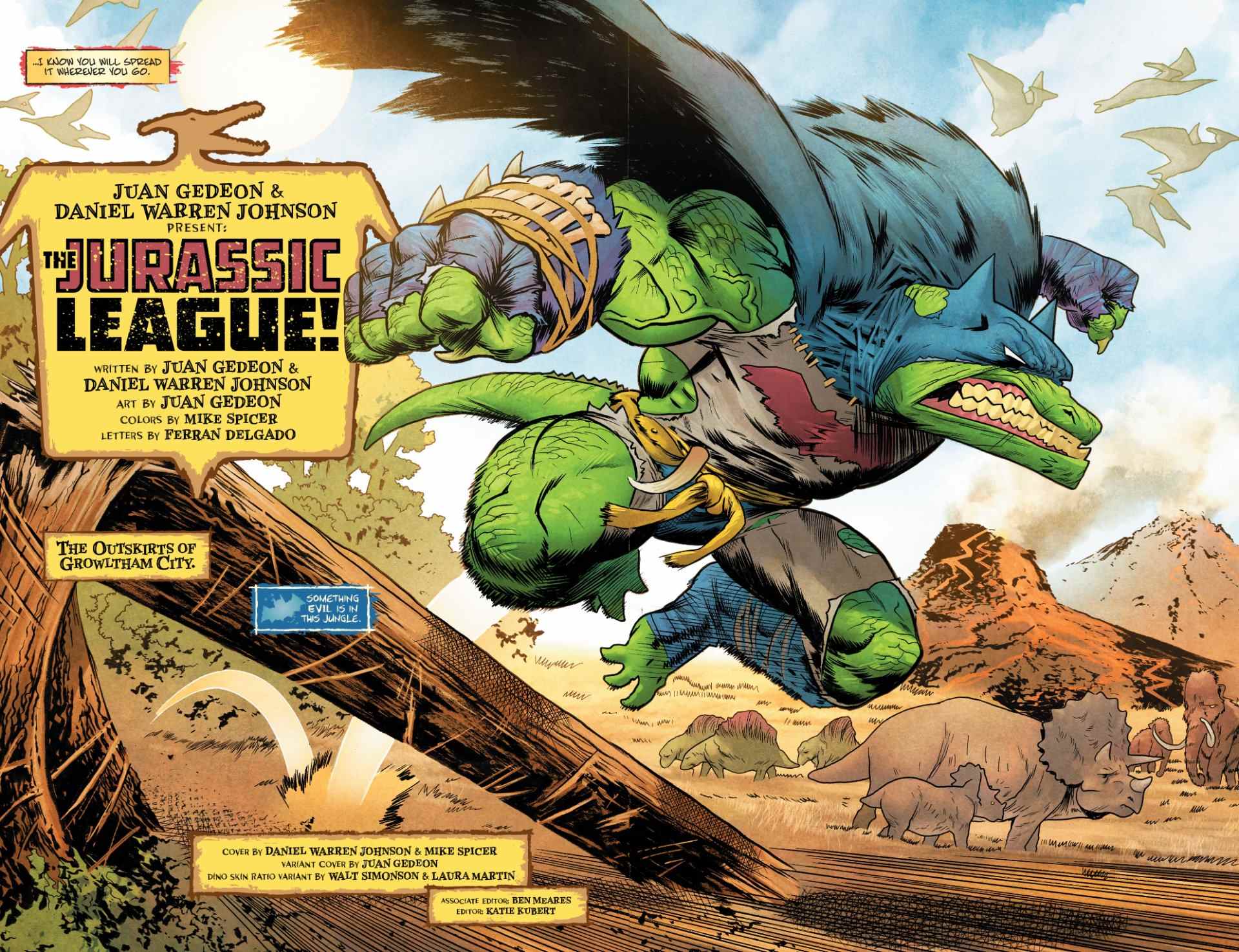 BatWalker en mouvement dans The Jurassic League #1