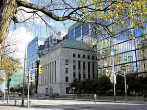 L'édifice de la Banque du Canada à Ottawa.