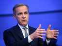 L'ancien directeur de la Banque d'Angleterre, Mark Carney, lors de la réunion annuelle du Forum économique mondial à Davos, le 21 janvier 2020.