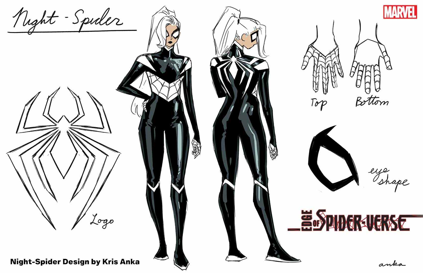 Conception des costumes Night-Spider par Kris Anka