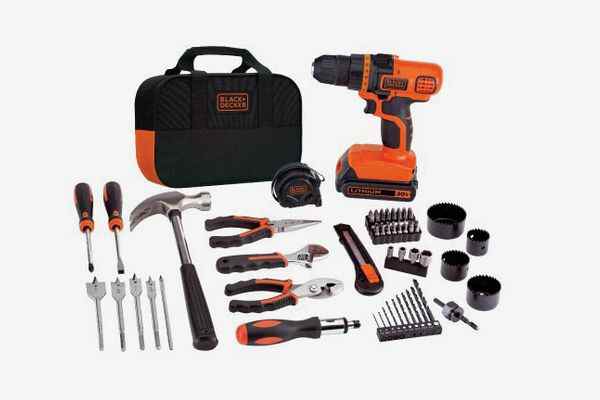 BLACK+DECKER Trousse d'outils pour perceuse et maison 20 V MAX, 68 pièces