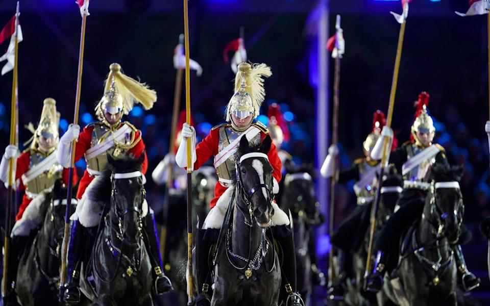 Le manège musical de Household Cavalry se produit pendant l'événement - Steve Parsons / PA