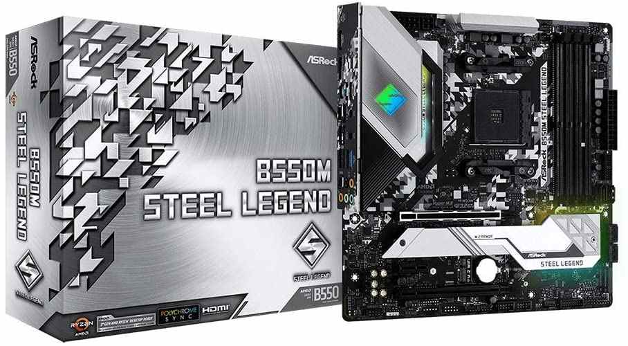 Légende en acier ASRock B550M