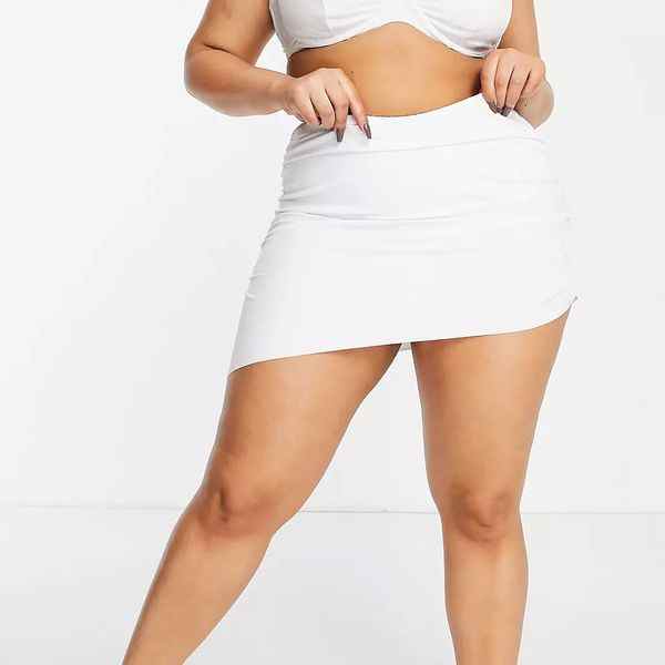 ASOS Curve - Bas de bikini jupe recyclé