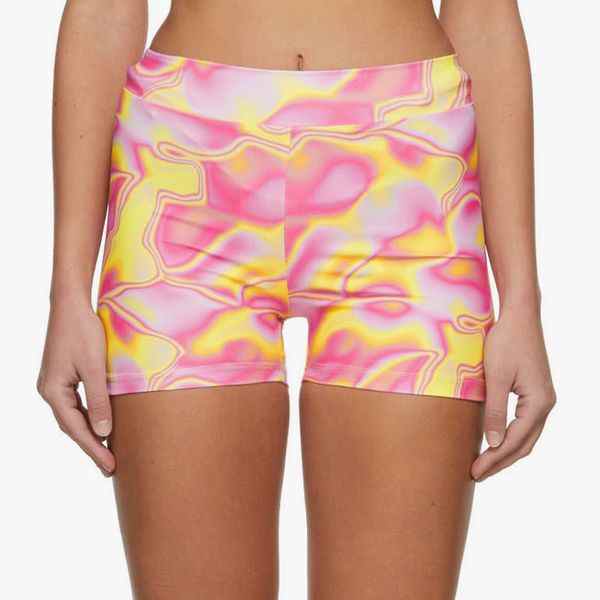 RJ Swim Short Kayla rose et jaune