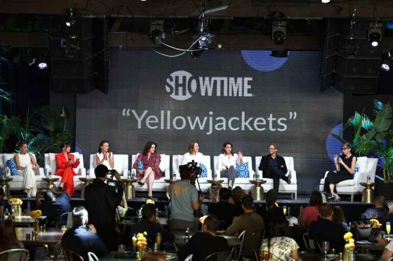 Tawny Cypress, Christina Ricci, Juliette Lewis, Melanie Lynskey, Bart Nickerson, Ashley Lyle, Jonathan Lisco and Dana Harris-Bridson speak onstage at the IndieWire Consider This FYC Brunch held on May 12th, 2022 in Los Angeles, California.