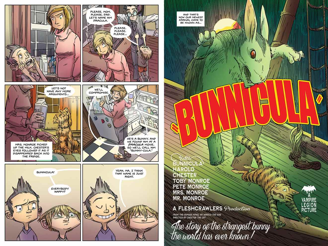 Bunnicula: l'art intérieur du roman graphique par Stephen Gilpin