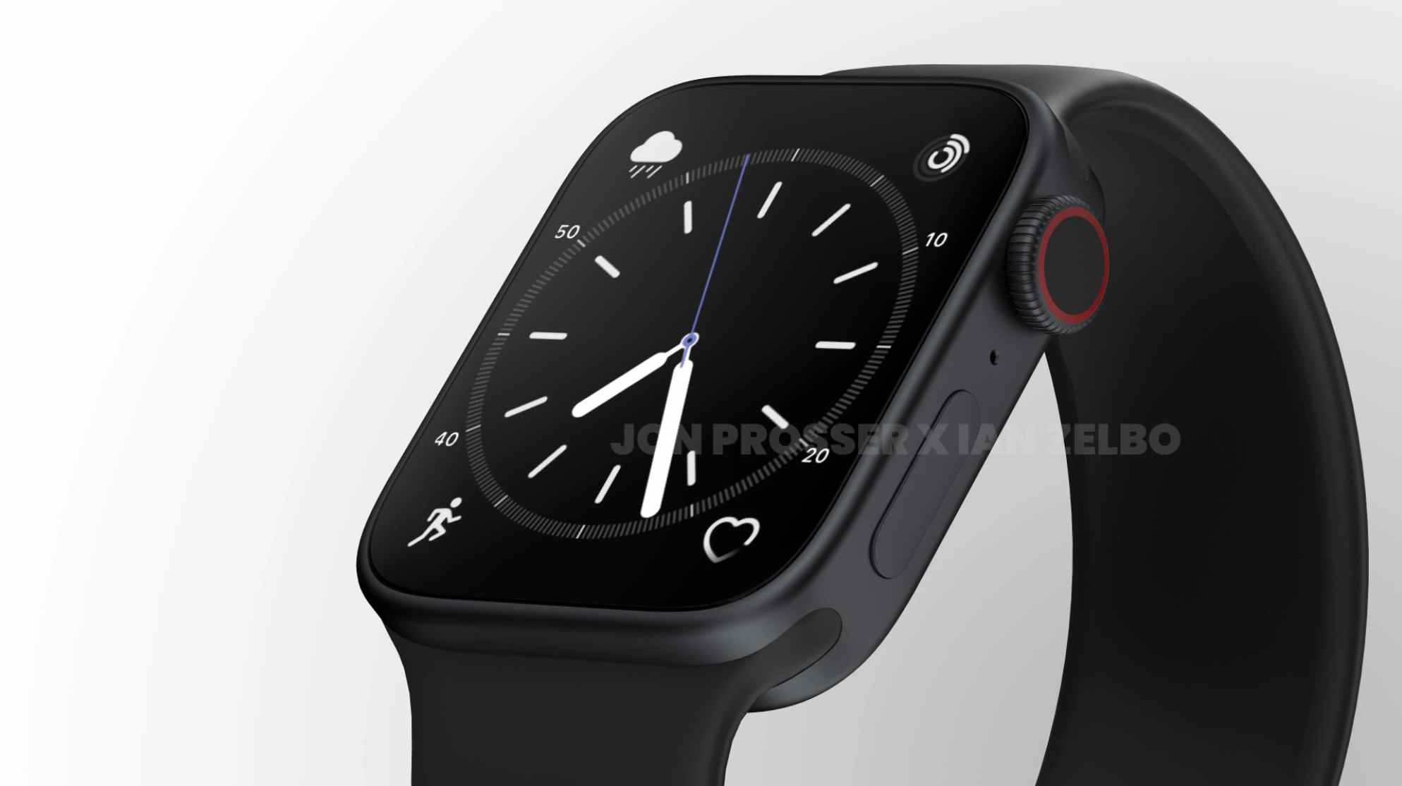 Un rendu non officiel de l'Apple Watch 8