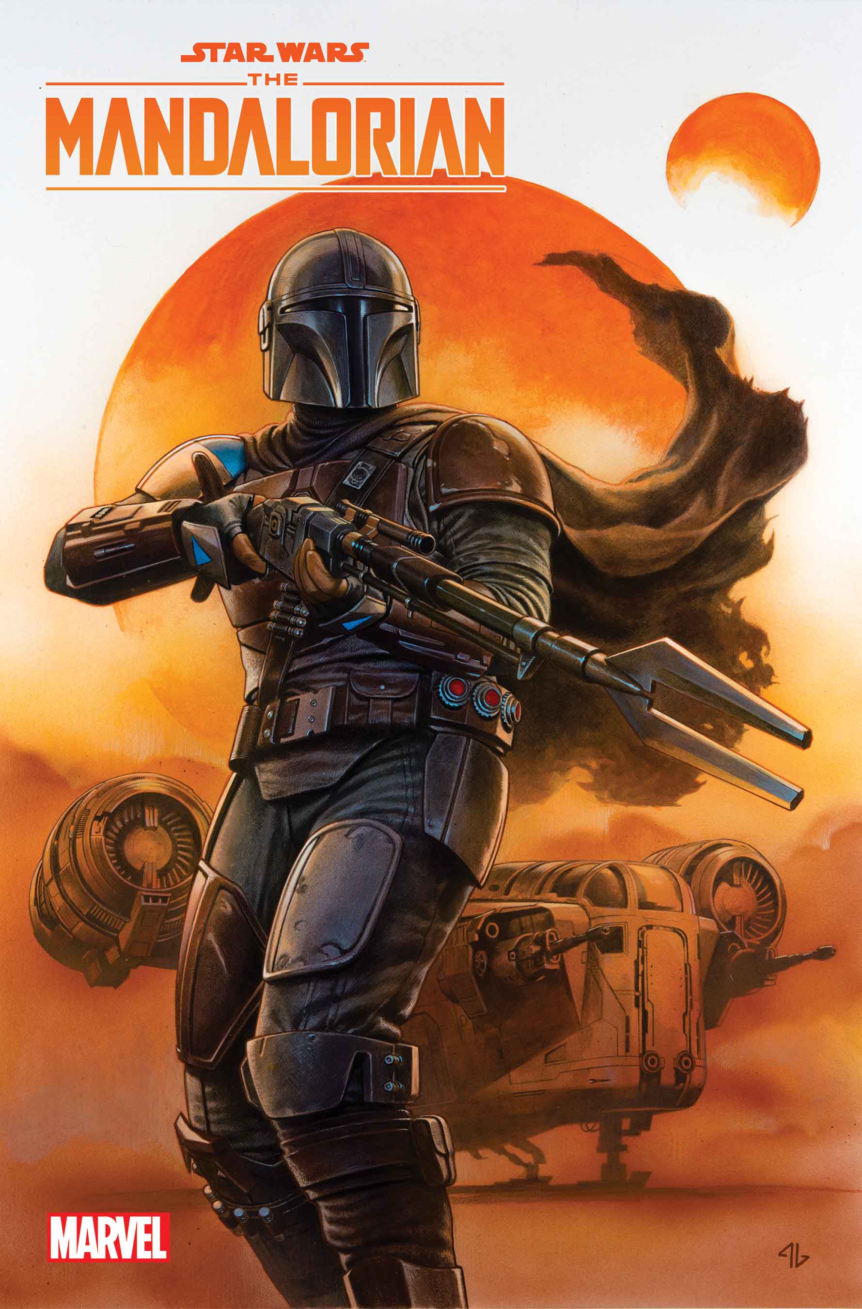 Couverture de Star Wars : The Mandalorian #1 par Adi Granov