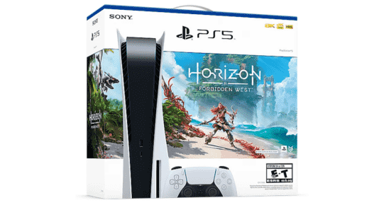 Le premier pack PS5 officiel est livré avec Horizon Forbidden West