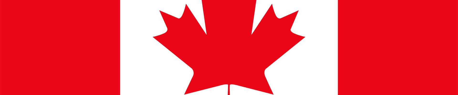 Une tranche du drapeau canadien