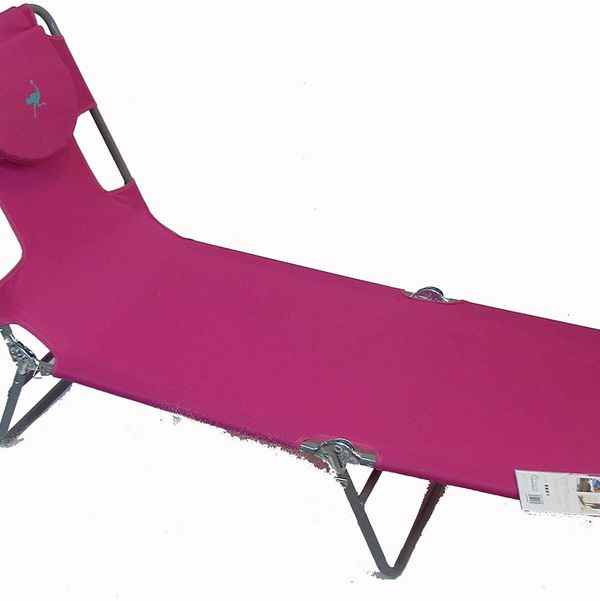 Chaise longue en autruche