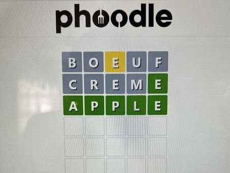 Phoodle est Wordle pour les amateurs de nourriture et de mots