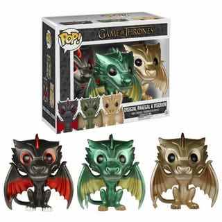 Game of Thrones Edition Limitée Métallique Dragon Pop!  3 paquet